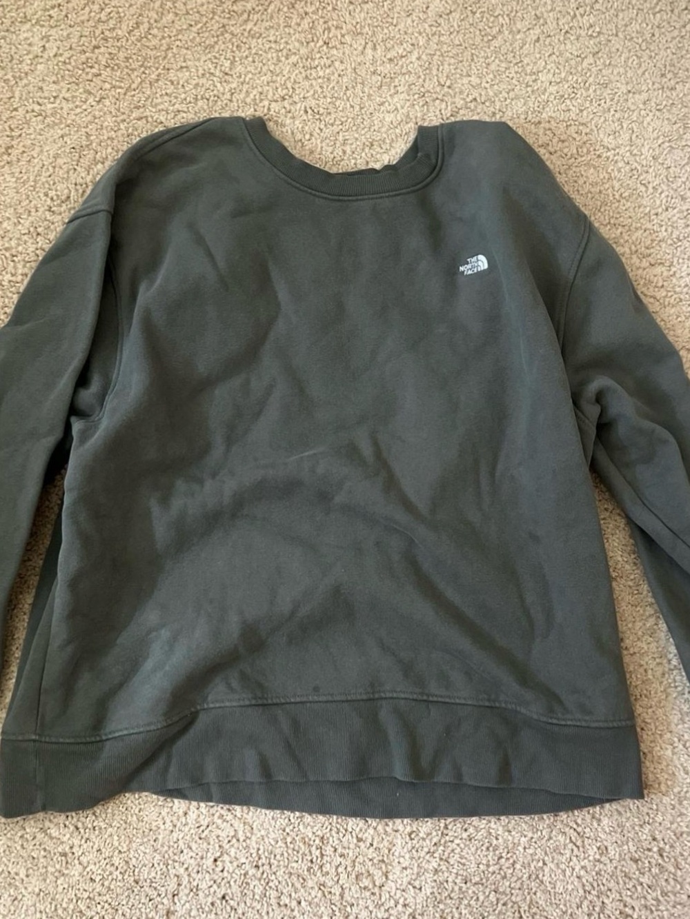 The North Face Crewneck Sweatshirt in Olive Green
